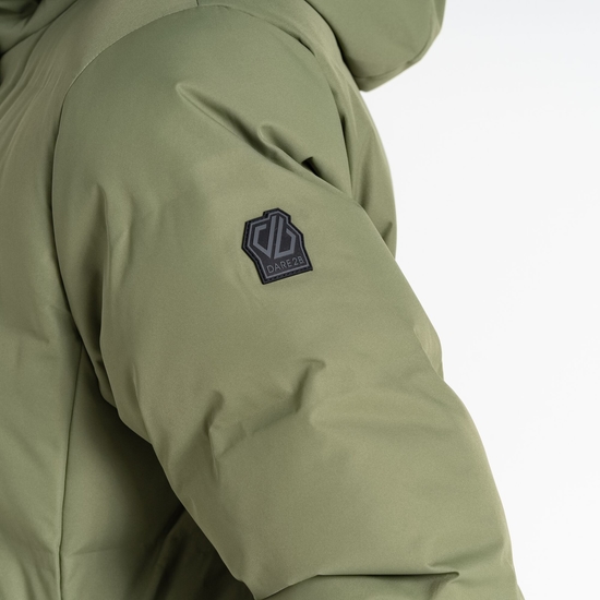 Women's Entrusted Baffled Jacket Olivine Green