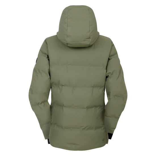 Women's Entrusted Baffled Jacket Olivine Green