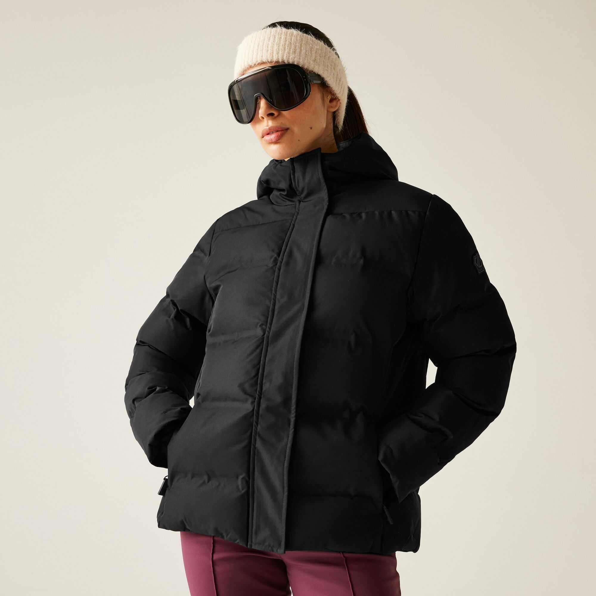 Dare 2B Women's Black Waterproof Entrusted Baffled Jacket Size: 14