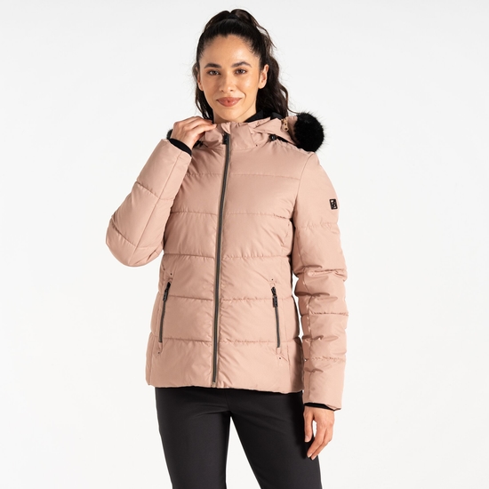 Veste de ski cloisonnée Femme Glamourize V Beige