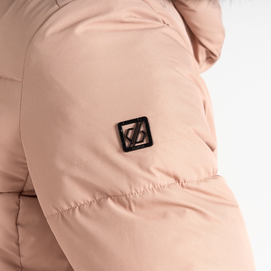 Women's Glamourize V Baffled Ski Jacket Beige