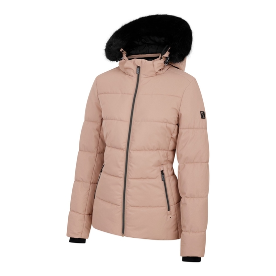 Women's Glamourize V Baffled Ski Jacket Beige