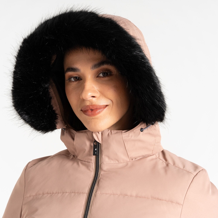 Ski jacket with fur hood womens sales