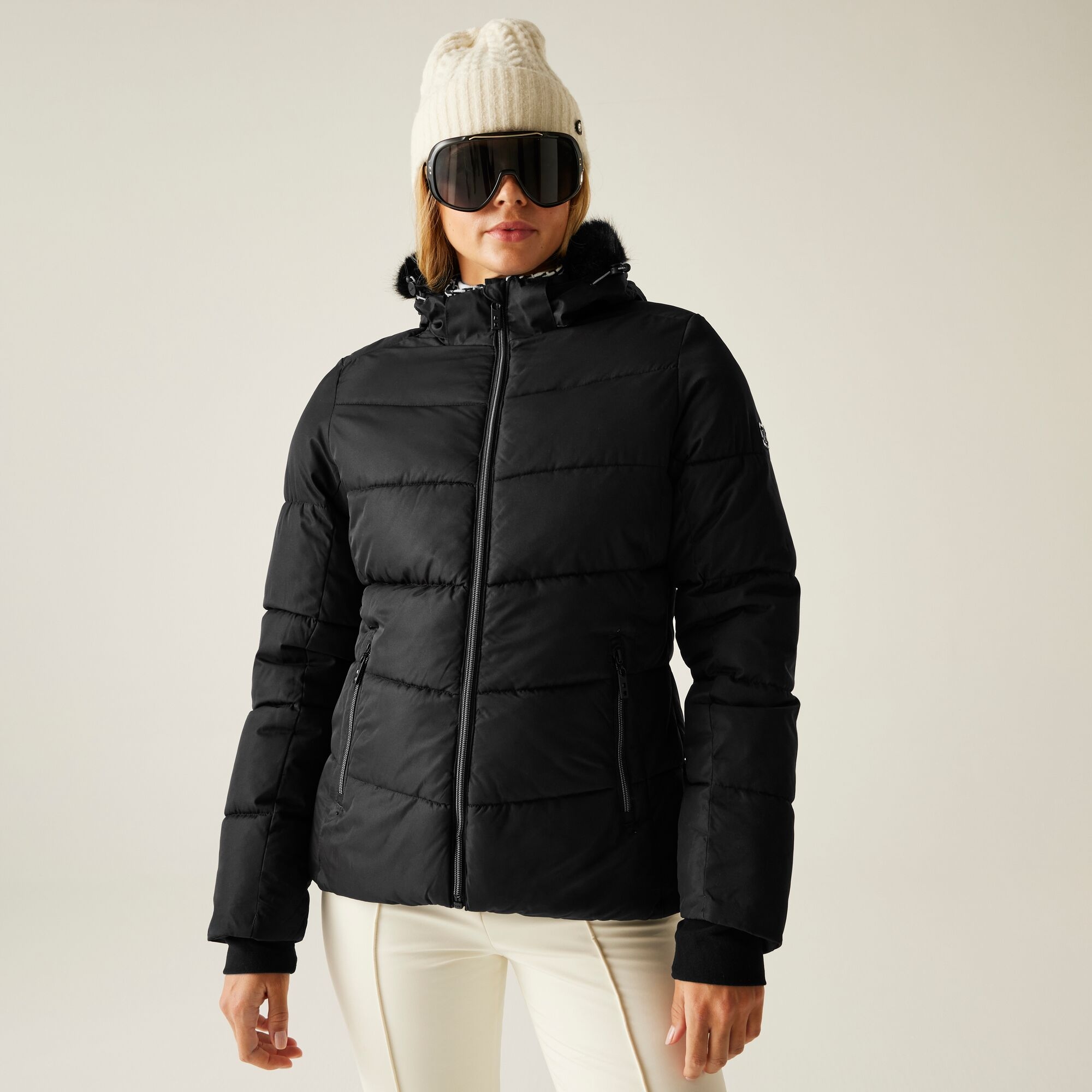 Dare 2B Women's Black Glamourize V Baffled Ski Jacket Size: 12
