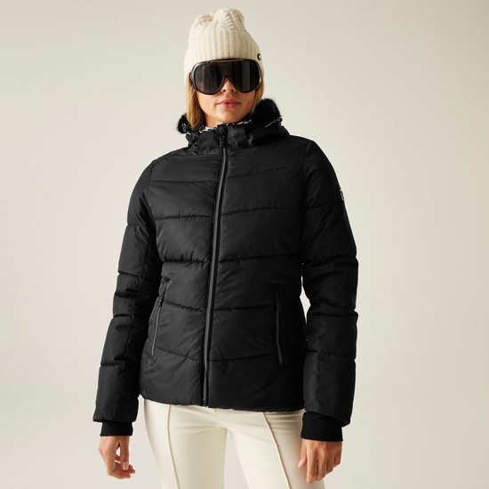 Women's Glamourize V Baffled Ski Jacket Black