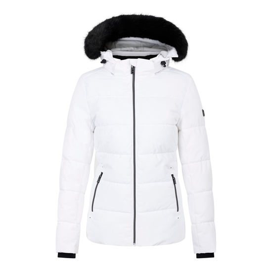 Women's Glamourize V Baffled Ski Jacket White