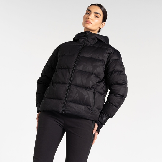 Women's Showcase Baffled Ski Jacket Black Cire
