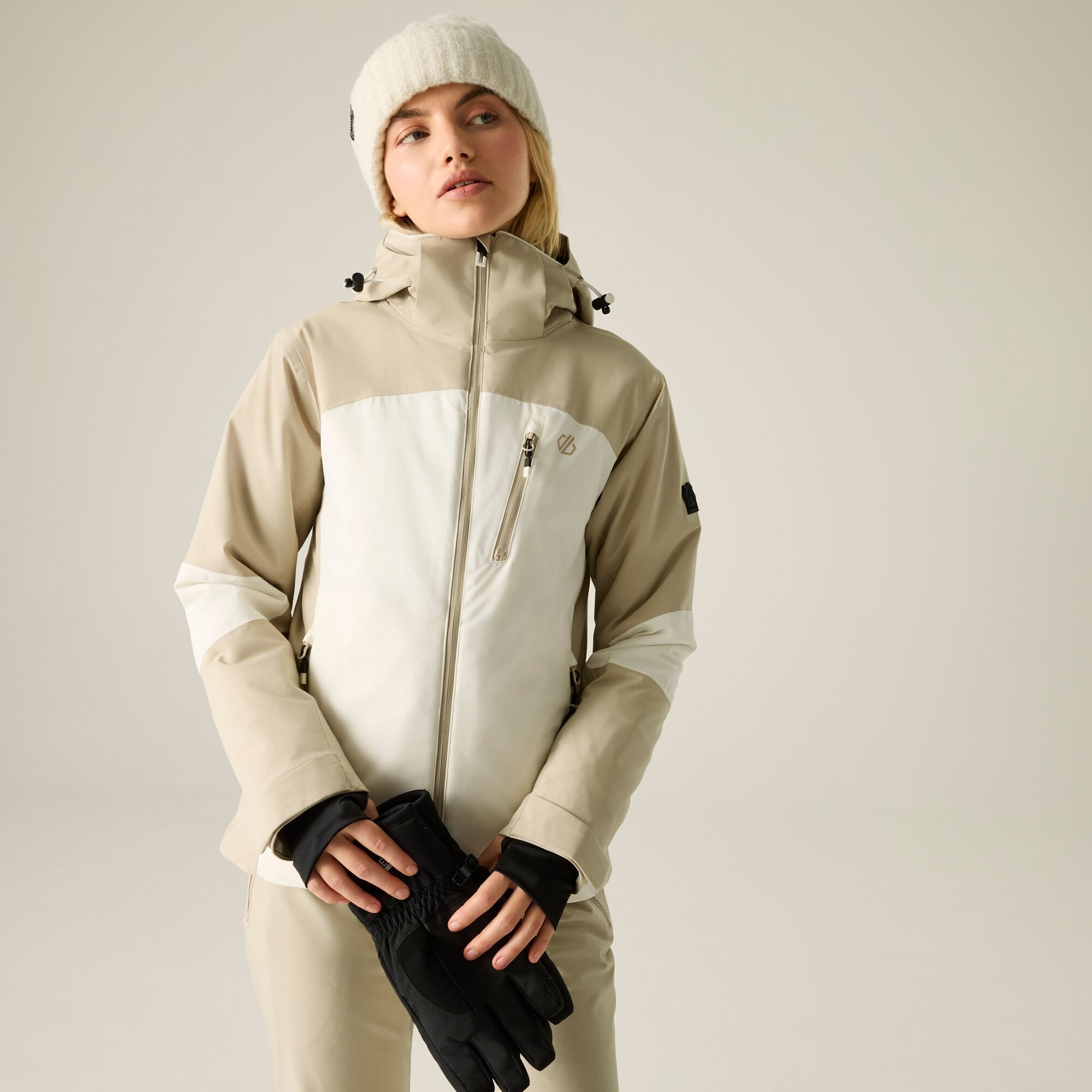 Dare2b Women's Lumi Ski Jacket: : :, Colou White Pepper/ Egret Size 18 - Outdoor Action - Image 3