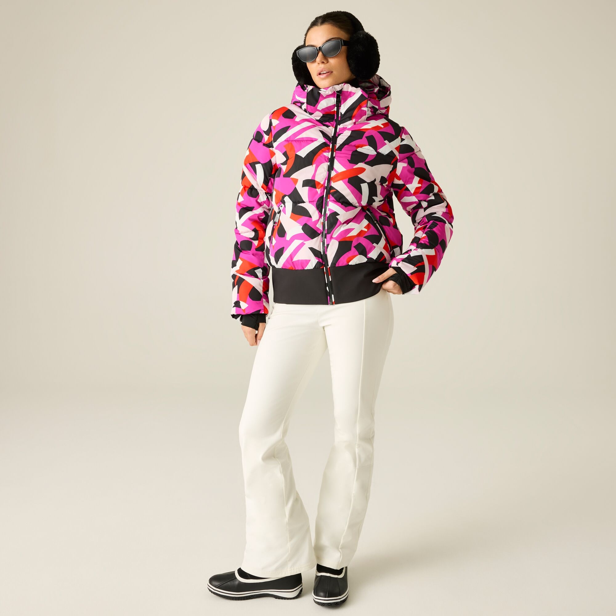 Dare 2B Women's Waterproof Glitz Ii Padded Jacket - Pink Size 12 - Image 2