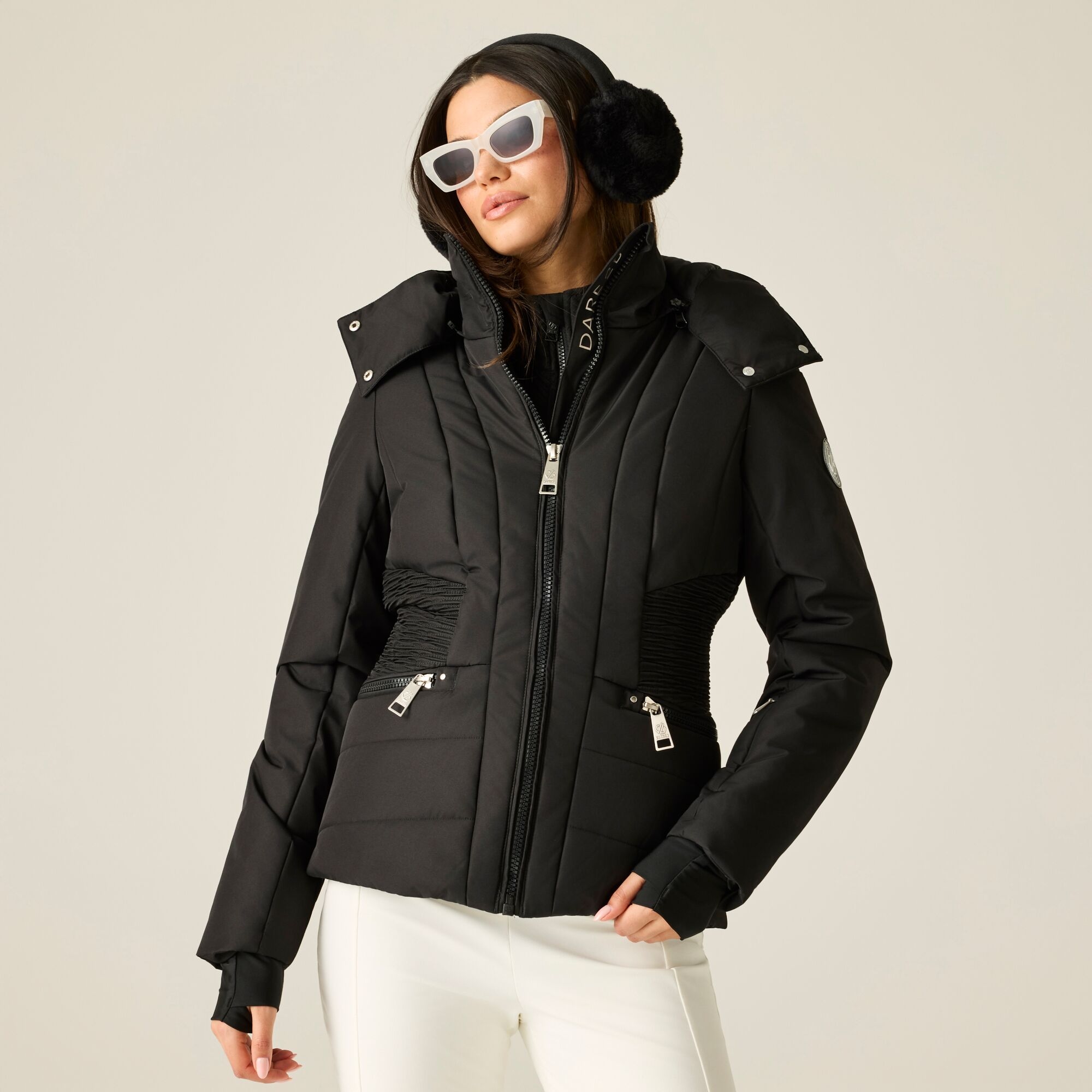 Dare 2B Women's Contour Ski Jacket - Black Size 8 - Image 3