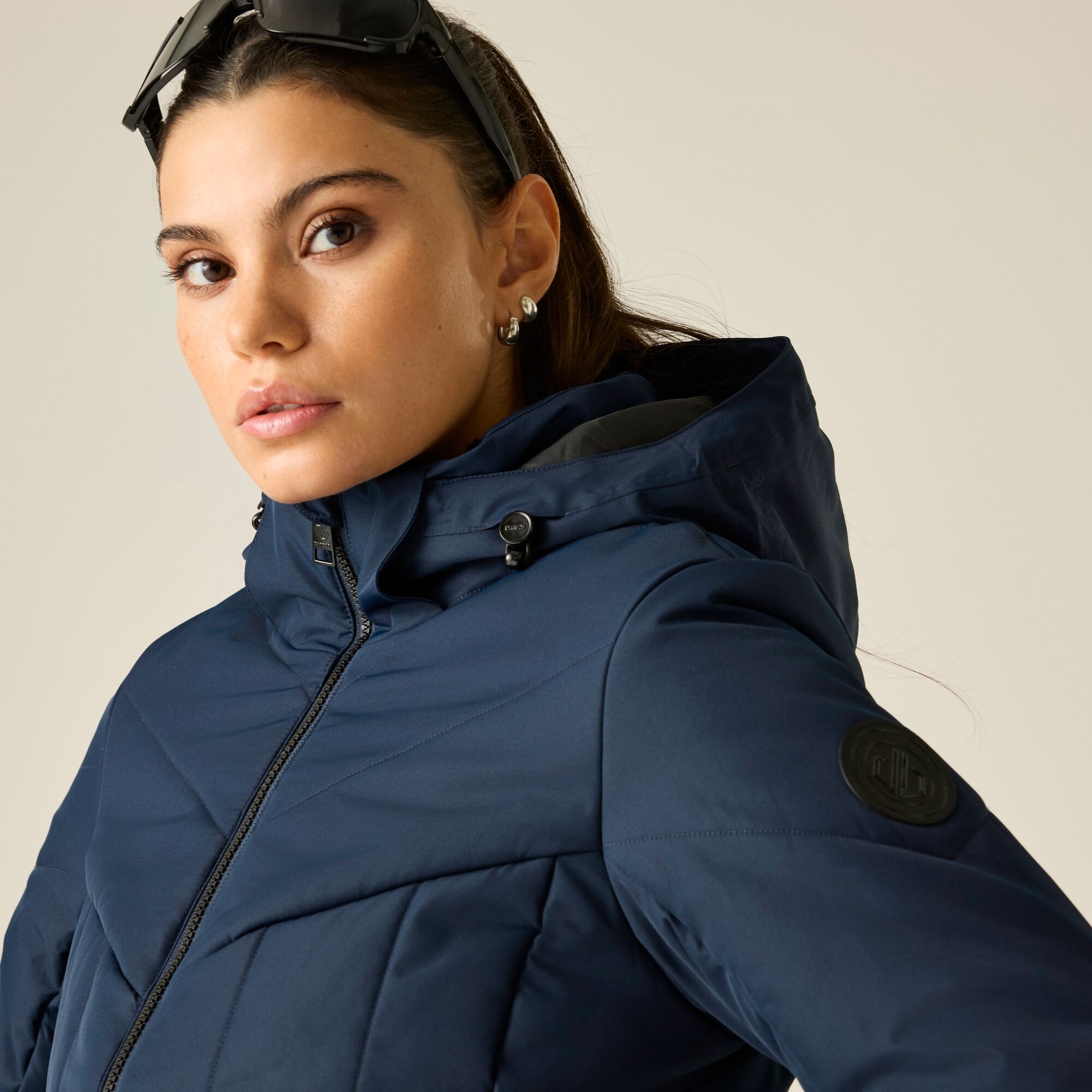 Dare 2B Women's Blue Waterproof Glacier Ii Padded Jacket Size: 8 - Image 3