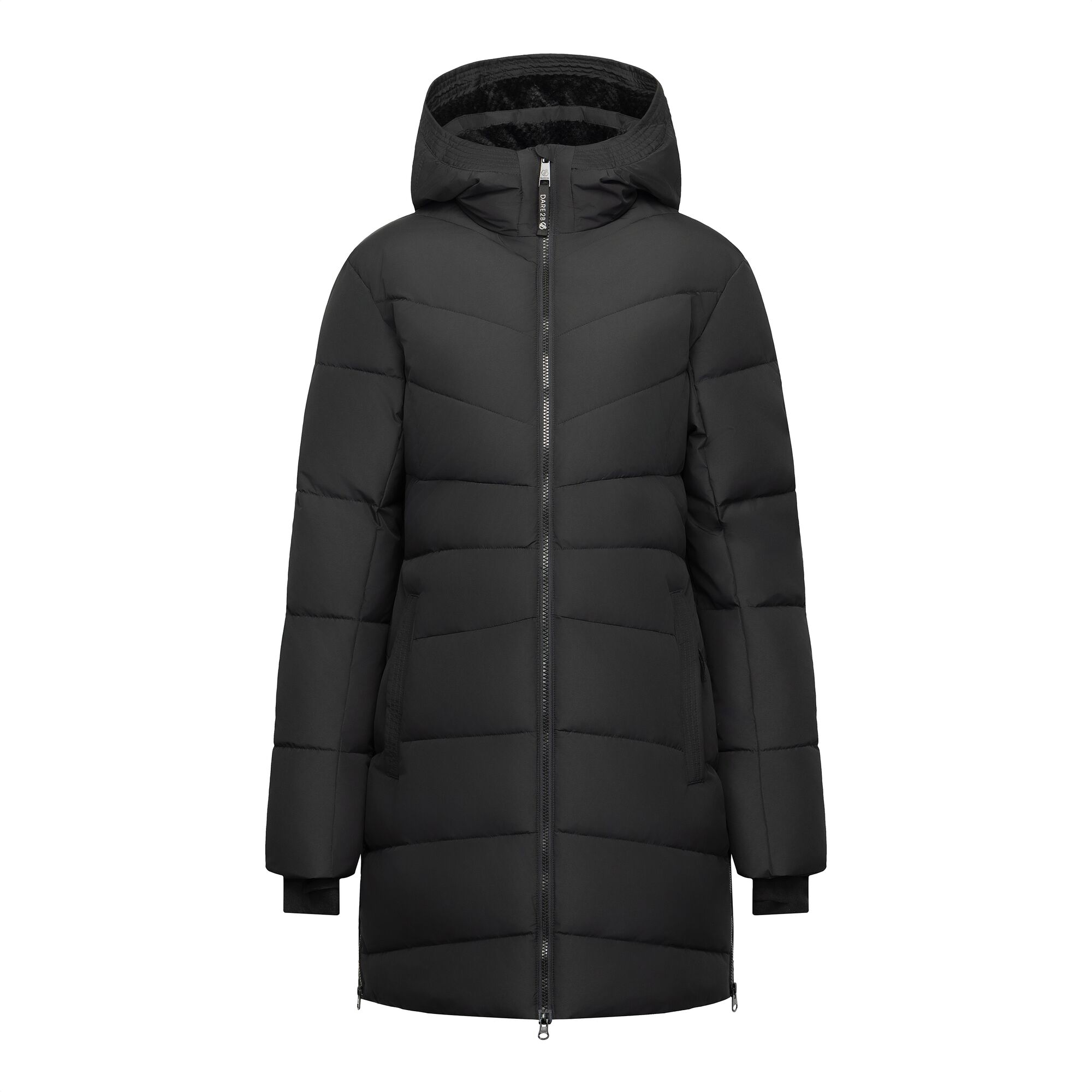 Dare 2B Women's Black Waterproof Glacier Longline Padded Jacket Size: 20