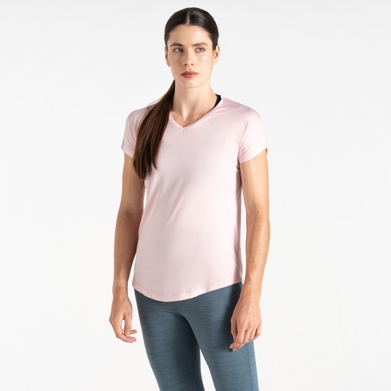 Damen Vigilant leichtes T-Shirt Rosa