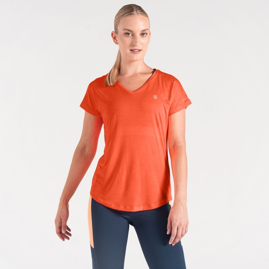 Women's Vigilant Lightweight T-Shirt Satsuma Orange