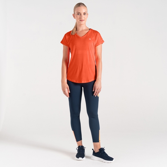 Women's Vigilant Lightweight T-Shirt Satsuma Orange