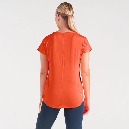 Women's Vigilant Lightweight T-Shirt Satsuma Orange
