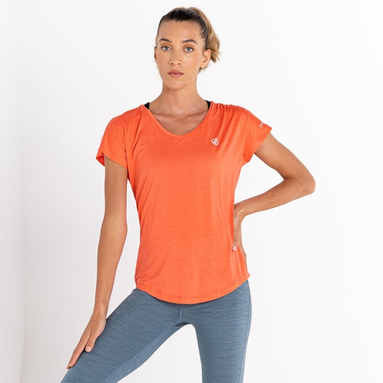 Women's Vigilant Lightweight T-Shirt Neon Peach