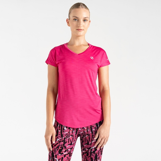 Damen Vigilant leichtes T-Shirt Rosa