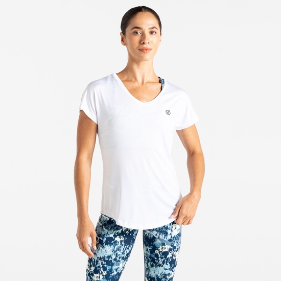 Damen Vigilant leichtes T-Shirt Weiß