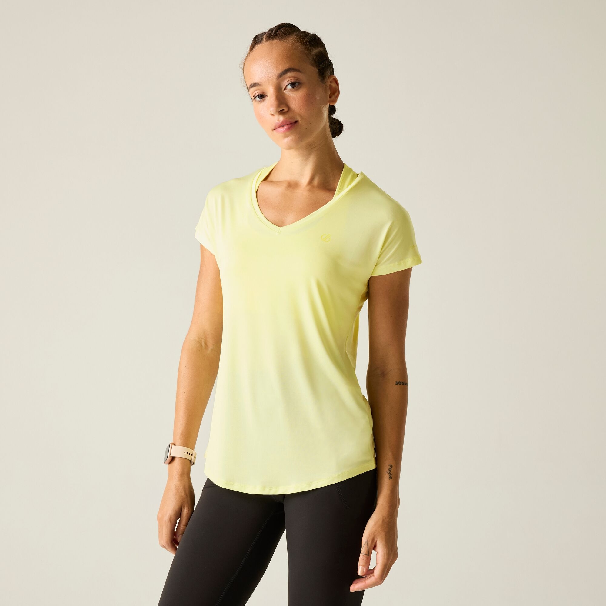 Dare 2B Women's Yellow Vigilant T-Shirt Size: 14 - Image 1