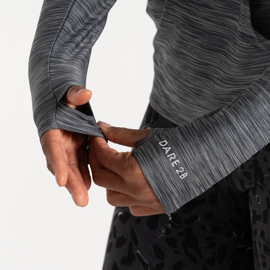 Women's Sprint City Lightweight Hoodie Ebony Grey Marl