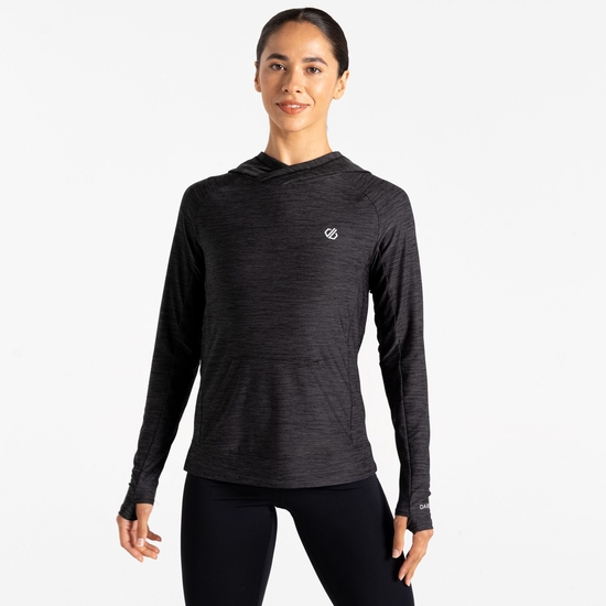 Pull Léger Avec Capuche Femme SPRINT CITY Noir