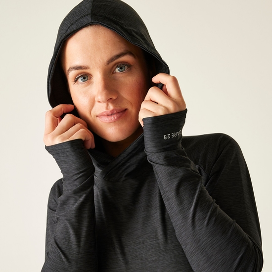Women's Sprint City Lightweight Hoodie Black