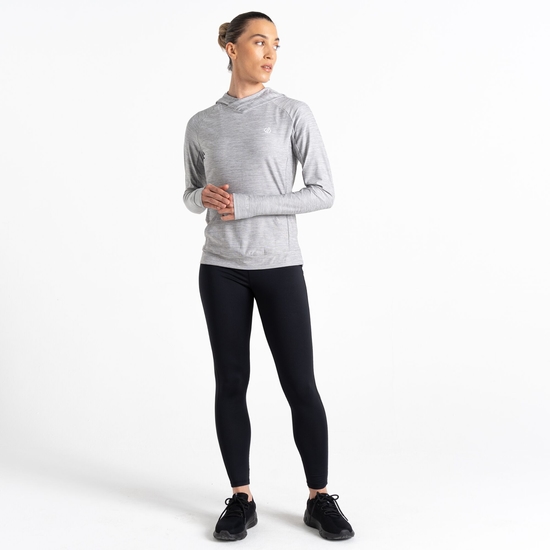 Women's Sprint City Lightweight Hoodie Ash Grey Marl