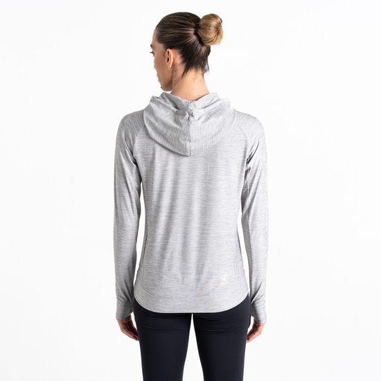 Women's Sprint City Lightweight Hoodie Ash Grey Marl