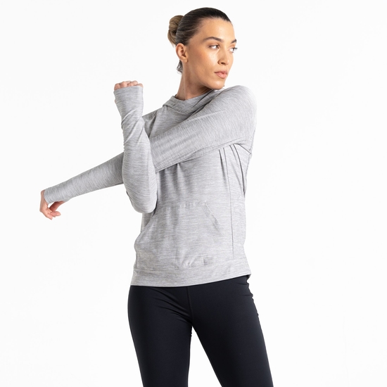 Women's Sprint City Lightweight Hoodie Ash Grey Marl