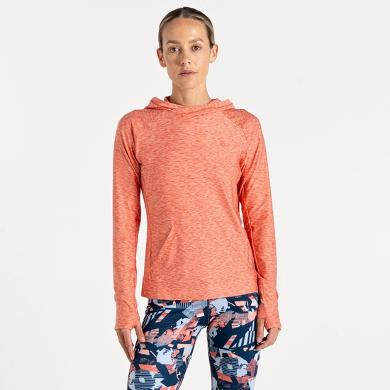 Pull Léger Avec Capuche Femme SPRINT CITY Orange
