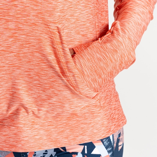 Women's Sprint City Lightweight Hoodie Burnt Sienna Marl 