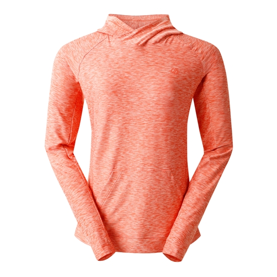 Women's Sprint City Lightweight Hoodie Burnt Sienna Marl 