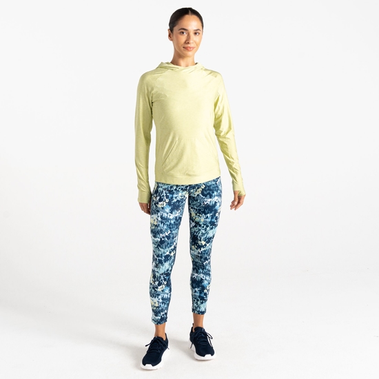 Women's Sprint City Lightweight Hoodie Butterfly Green Marl 