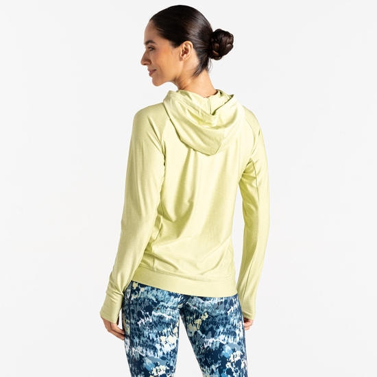 Women's Sprint City Lightweight Hoodie Butterfly Green Marl 