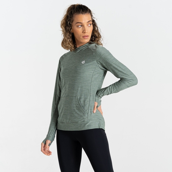Pull Léger Avec Capuche Femme SPRINT CITY Vert