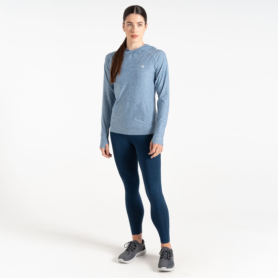 Women's Sprint City Lightweight Hoodie Rainwashed Blue Marl