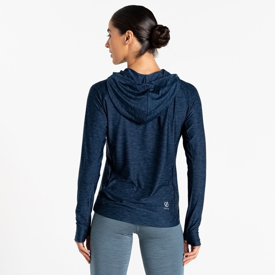 Women's Sprint City Lightweight Hoodie Moonlight Denim Marl