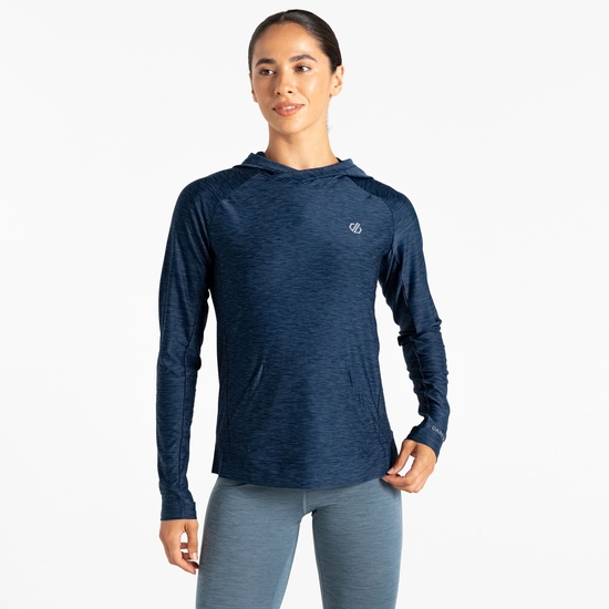 Women's Sprint City Lightweight Hoodie Moonlight Denim Marl