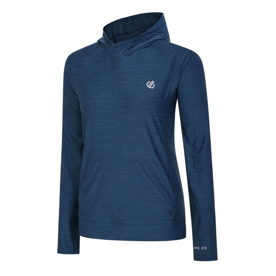 Women's Sprint City Lightweight Hoodie Moonlight Denim Marl