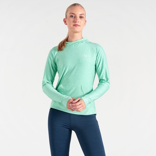 Damen Sprint leichter Damen-Hoodie Grün