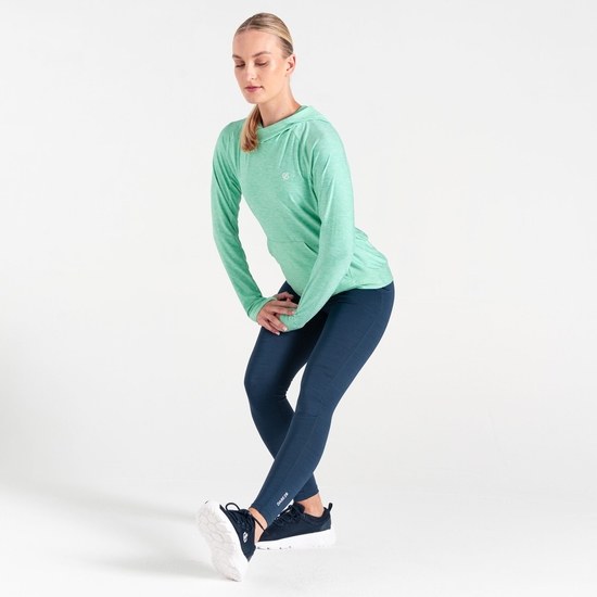Damen Sprint leichter Damen-Hoodie Grün