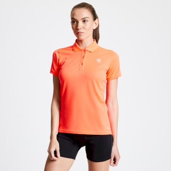 Women's Set Forth Polo Shirt Fiery Coral