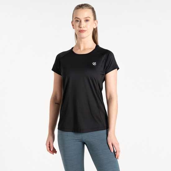 Corral Schnell Trocknendes T-Shirt Für Damen Schwarz