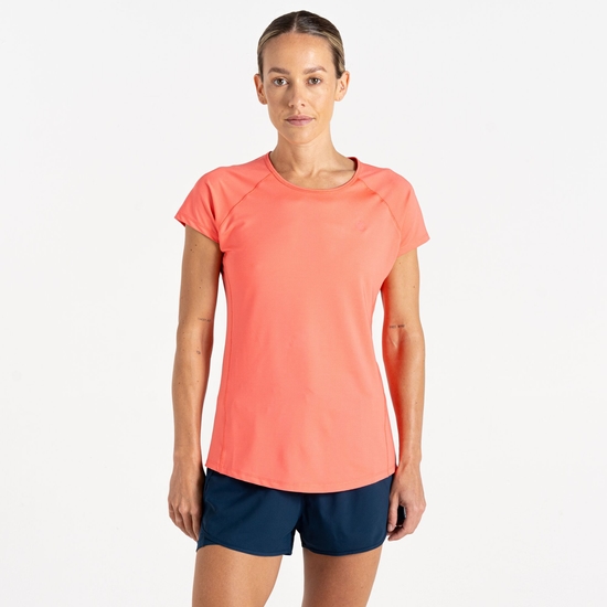Women's Corral Lightweight T-Shirt Peach Bloom 