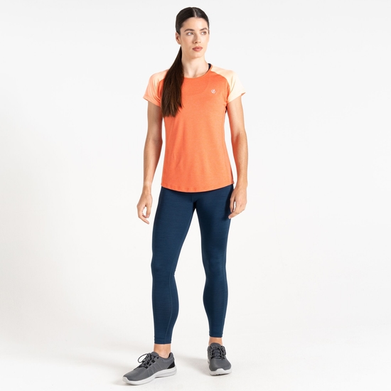 Women's Corral Lightweight T-Shirt Orange Satsuma Marl