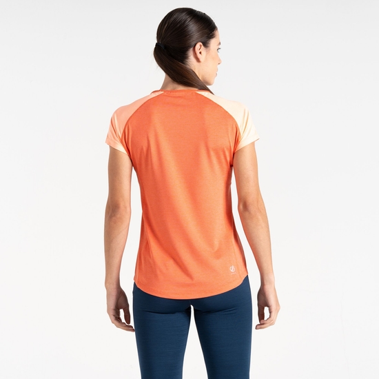 Women's Corral Lightweight T-Shirt Orange Satsuma Marl