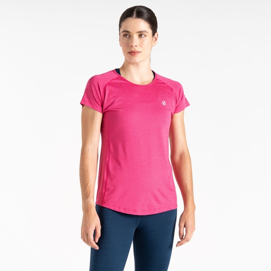 Women's Corral Lightweight T-Shirt Berry Pink Marl