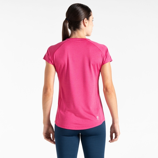 Women's Corral Lightweight T-Shirt Berry Pink Marl