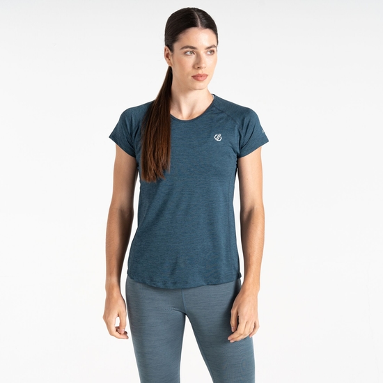 Corral Schnell Trocknendes T-Shirt Für Damen Blau